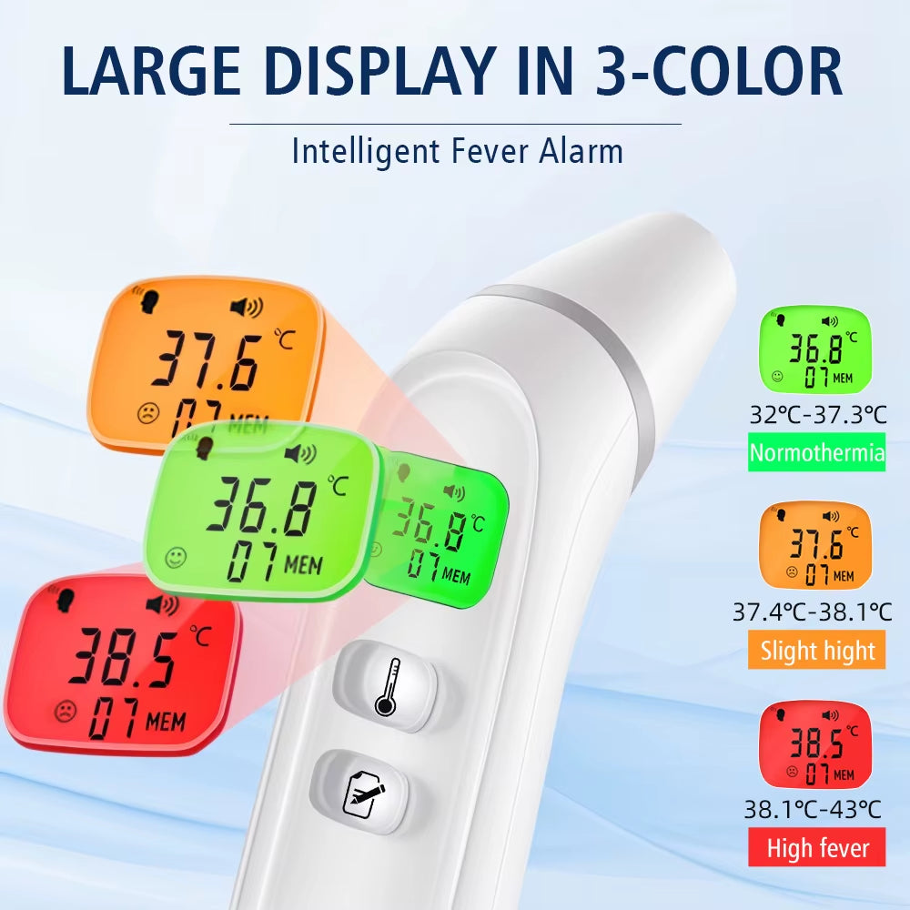 Infrared Fever Thermometer Medical Household Digital LCD Infant Adult Non-Contact Body Temperature Ear Thermometer