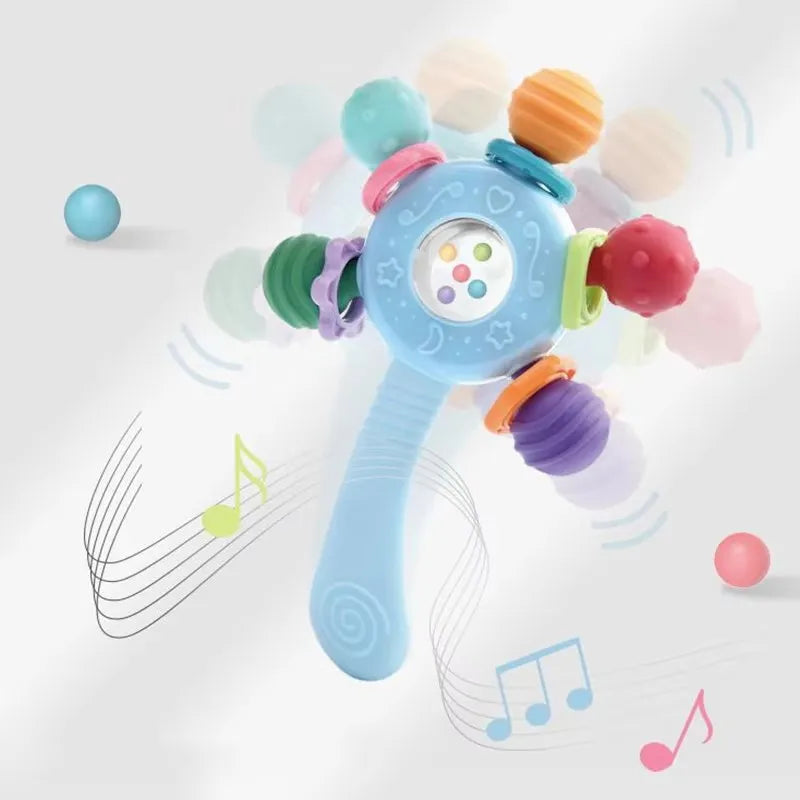 Baby Development Toys 0 6 12 Months Sensory Baby Teether Rattle Educational Baby Toys Soft Teething Toys Games for Babies 1 Year