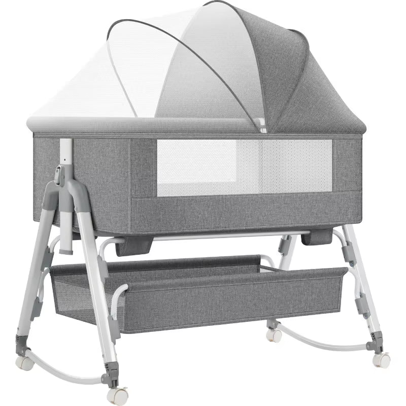 Baby Bassinet,Kids Cot Baby Crib Cradle Newborn Movable Portable Nest Crib Baby Travel Bed