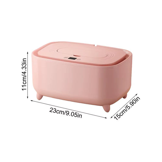 Baby Wet Wipe Warmer Smart Control Evenly Heated Low-Noise Toddler Diaper Wipe Dispenser Baby Supplies with Light for Business