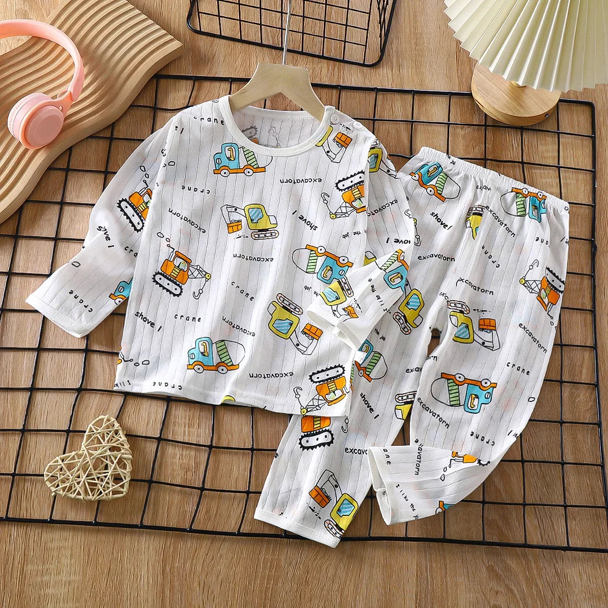 Children Sets Cotton Kids Clothes Long/Short Sleeve Home Sleepwear Children'S Clothing Boy Girl Autumn Winter Tops Pants Suits