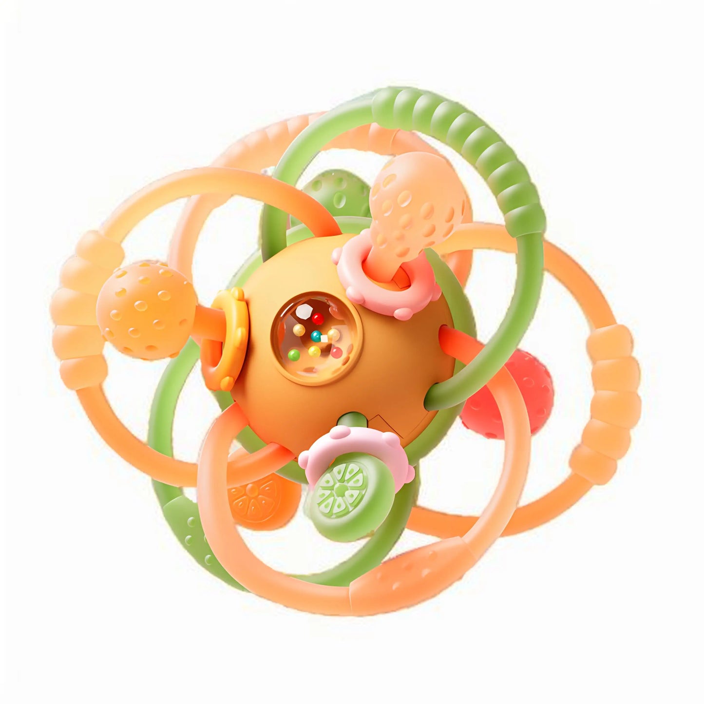 Baby Development Toys 0 6 12 Months Sensory Baby Teether Rattle Educational Baby Toys Soft Teething Toys Games for Babies 1 Year