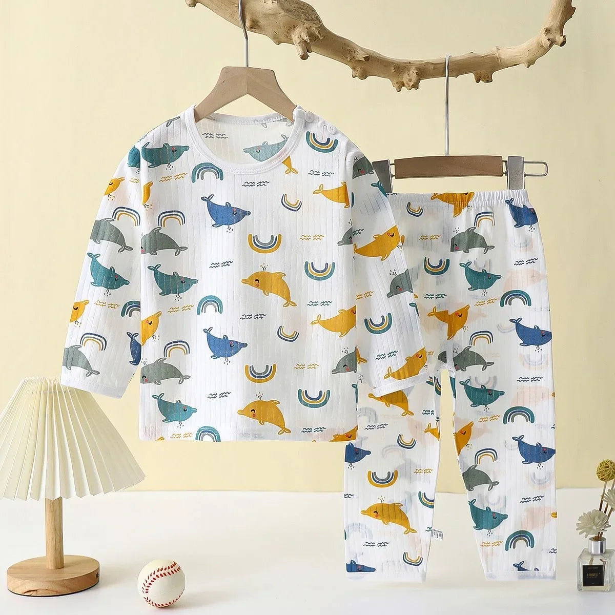 Children Sets Cotton Kids Clothes Long/Short Sleeve Home Sleepwear Children'S Clothing Boy Girl Autumn Winter Tops Pants Suits
