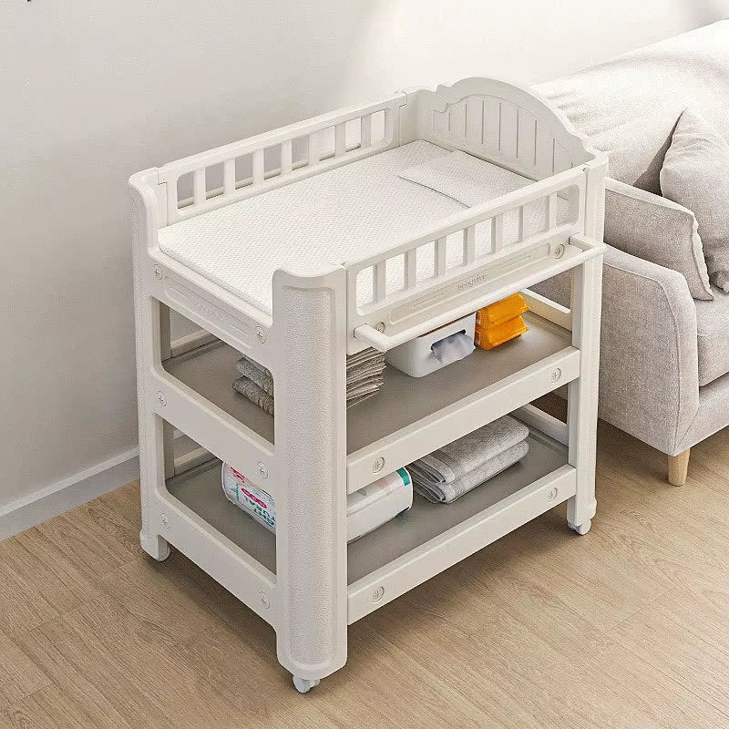 Portable Collapsible Diaper Changing Station Ergonomic Newborn Care Table Pediatrician Recommended Back-Saving Nursery Essential