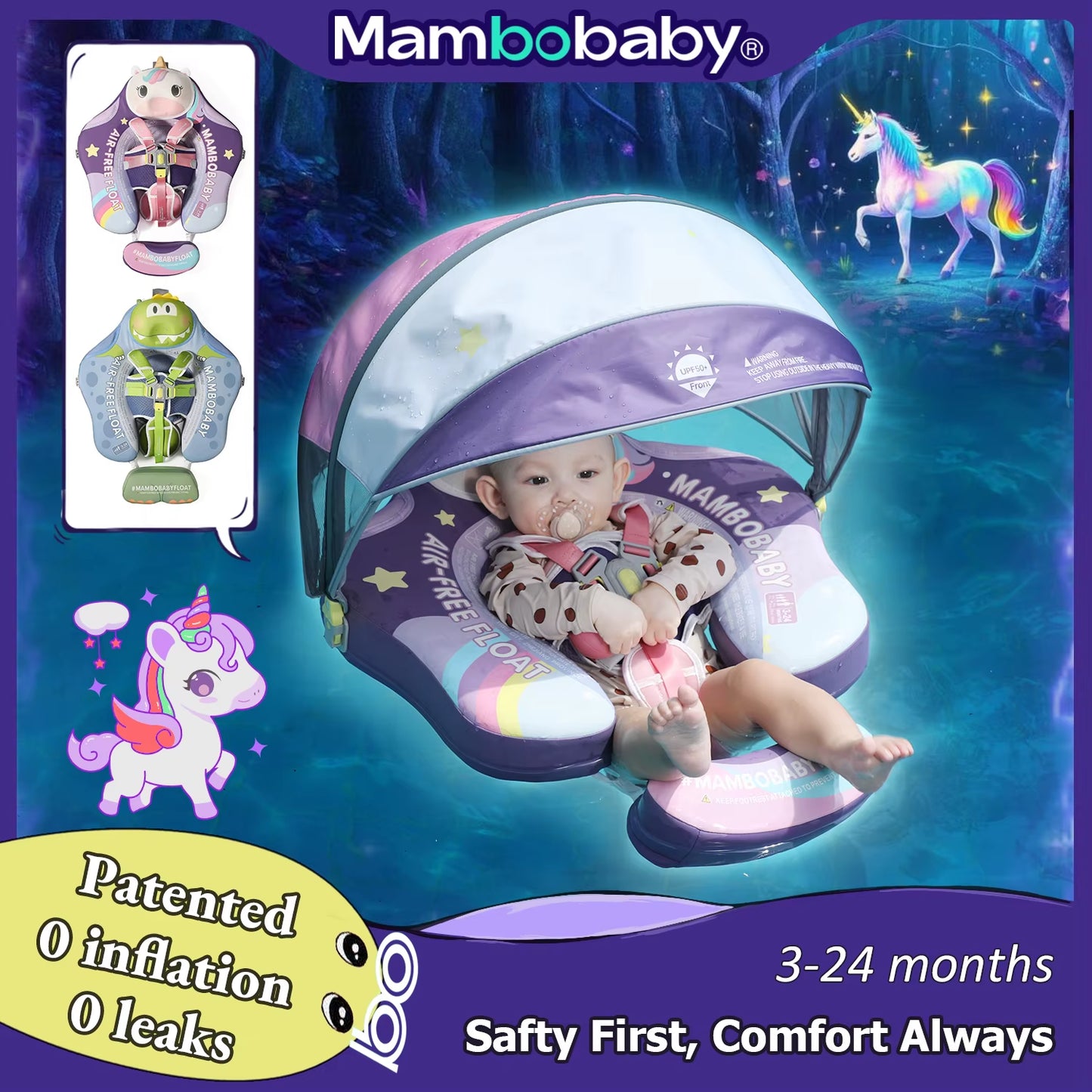 Float Safe Solid Core St-Unicorn B503-143-W-Z Comfort Always: Skin-Friendly Coat Baby Swimming Ring Toddler Pool Float