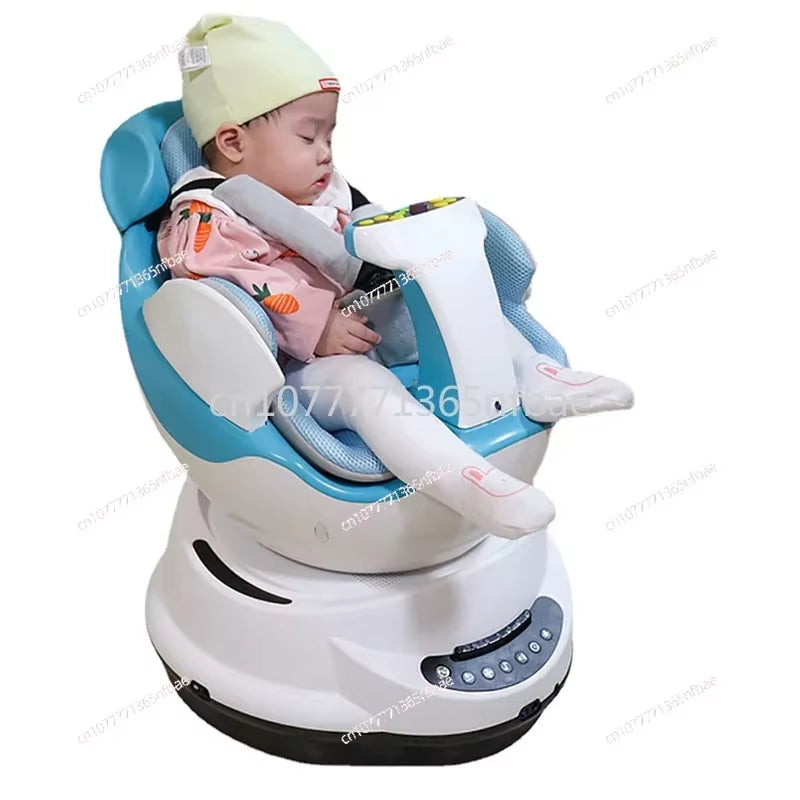 New Intelligent Electric Baby Rocking Chair with Music Remote Control Baby Soothing Swing Indoor Ride on Car Toy