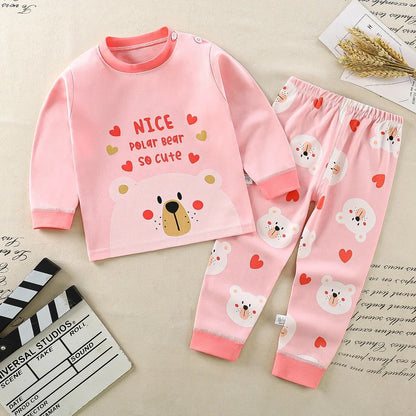 Kids Clothes Children Sets Children'S Clothing Boys Girls Cottonautumn Winter Clothing Pants Sleepwear Underwear Christmas Gift