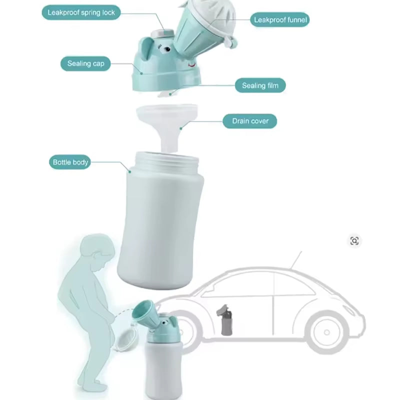 Portable Baby Hygiene Toilet Urinal Boys Girls Pot Outdoor Car Travel Anti-Leakage Potty Kids Convenient Toilet Training Potty