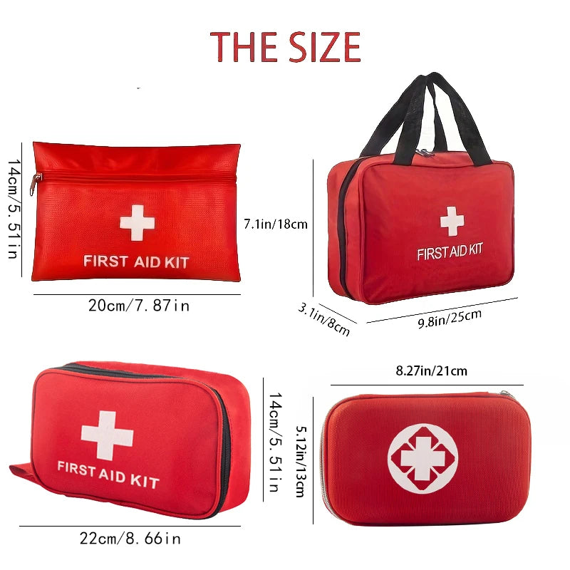 Multi-Purpose Small/Large First Aid Kit: Portable First Aid Kit for Outdoor Hunting, Hiking, Camping, Including Emergency Suppli
