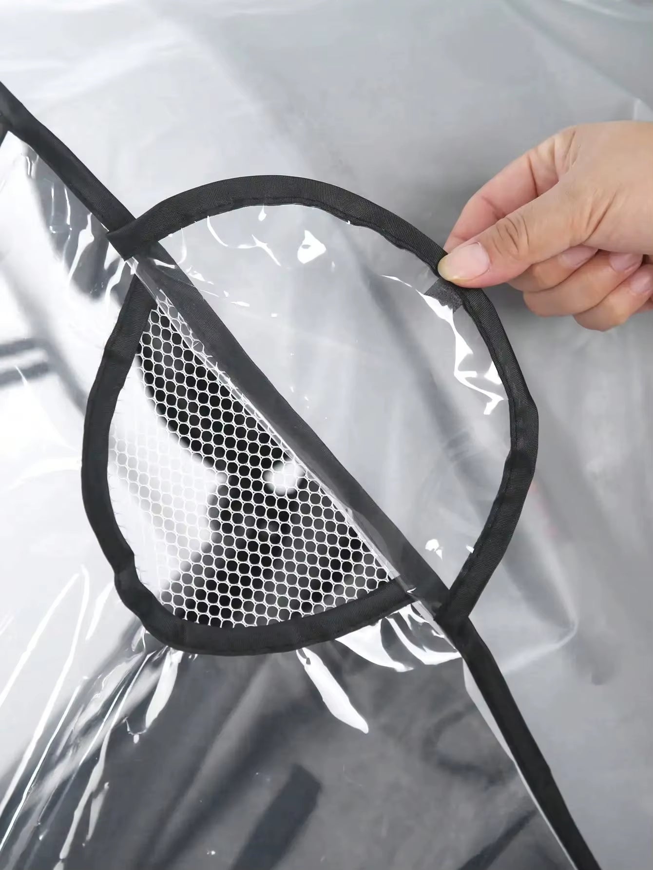 Baby Stroller Accessories Waterproof and Rainproof Cover Transparent Windproof and Dustproof Opened for Baby Stroller Raincoats