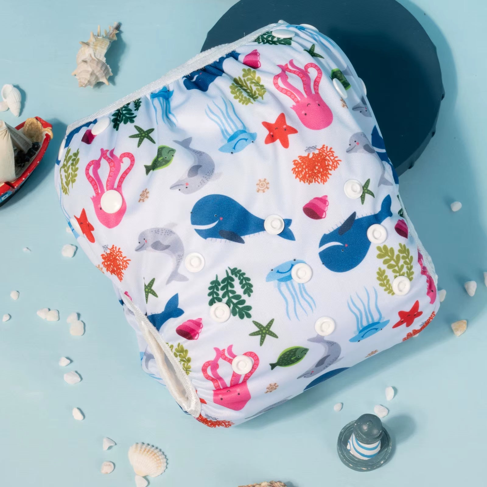 U Pick  Big Size Swim Diaper Swimsuit Cool Fashion Reusable Swim Nappy for Babies 0-3 Years Old