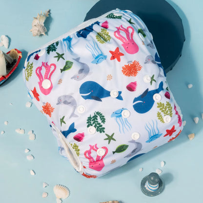 U Pick  Big Size Swim Diaper Swimsuit Cool Fashion Reusable Swim Nappy for Babies 0-3 Years Old