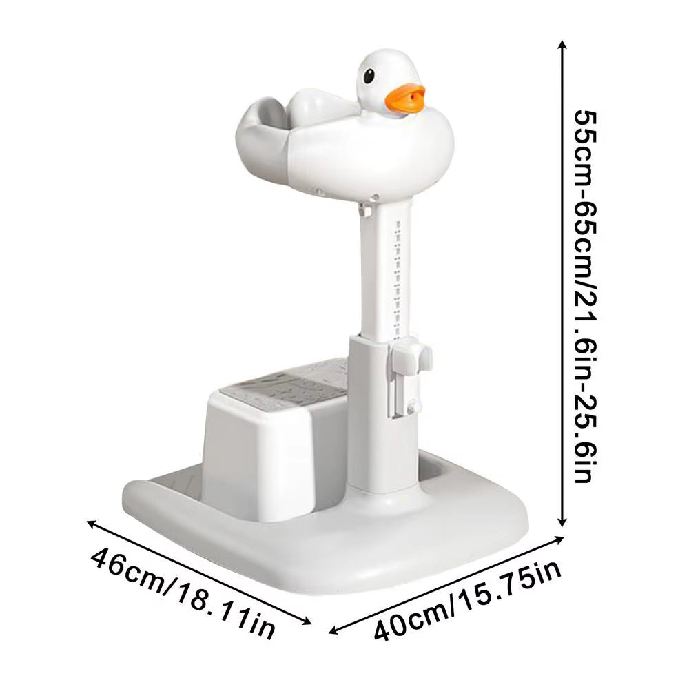 Baby Shower Stand Nursery Bath Stand Adjustable Height Standing Support Portable Shower Device for Kids Boys Girls Enhanced