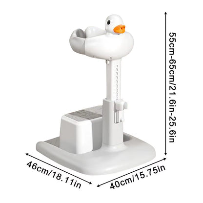 Baby Shower Stand Nursery Bath Stand Adjustable Height Standing Support Portable Shower Device for Kids Boys Girls Enhanced