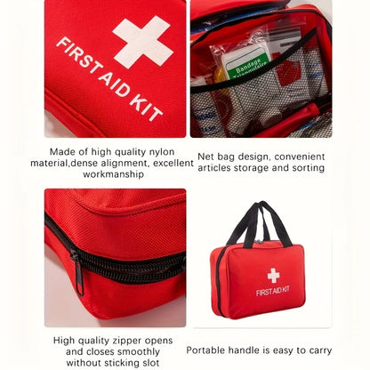 Multi-Purpose Small/Large First Aid Kit: Portable First Aid Kit for Outdoor Hunting, Hiking, Camping, Including Emergency Suppli