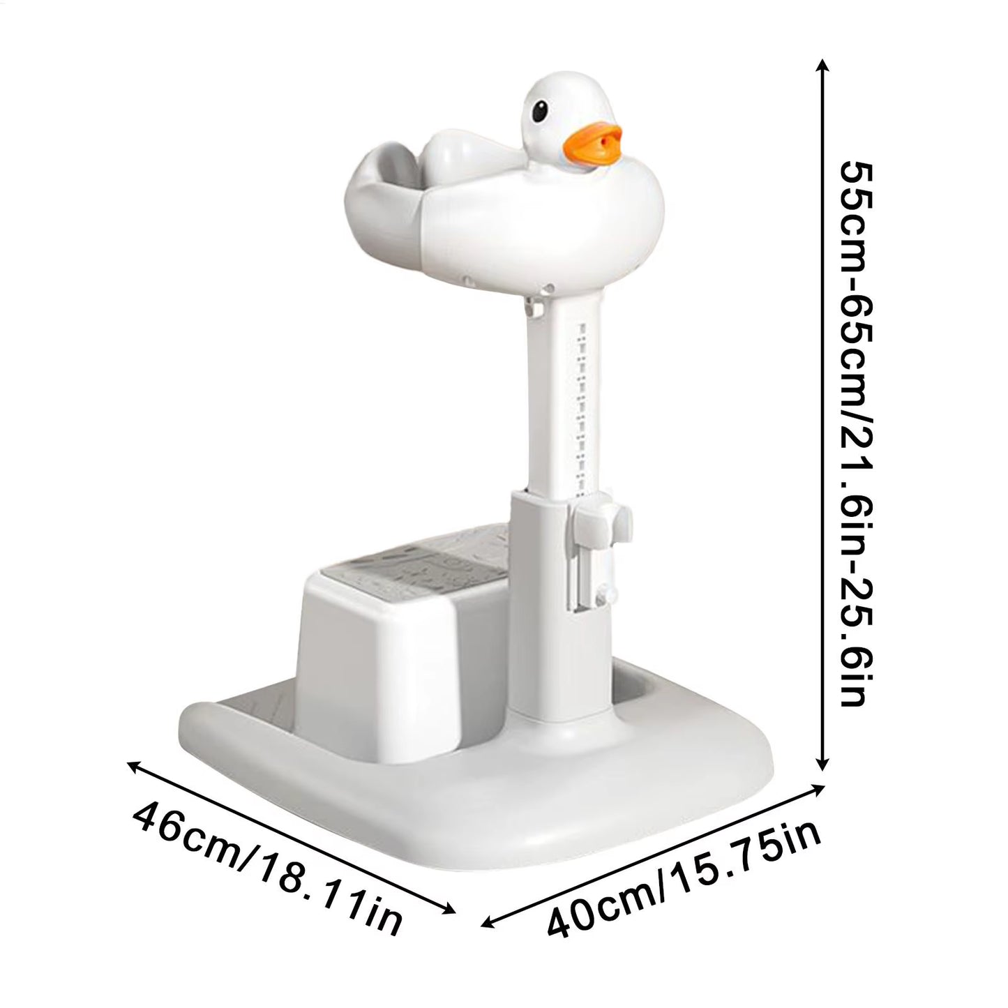 Baby Shower Stand Nursery Bath Stand Adjustable Height Standing Support Portable Shower Device for Kids Boys Girls Enhanced