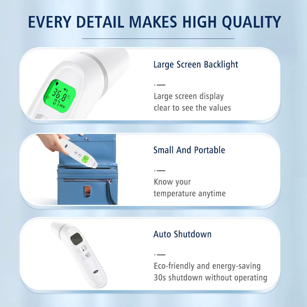Infrared Fever Thermometer Medical Household Digital LCD Infant Adult Non-Contact Body Temperature Ear Thermometer
