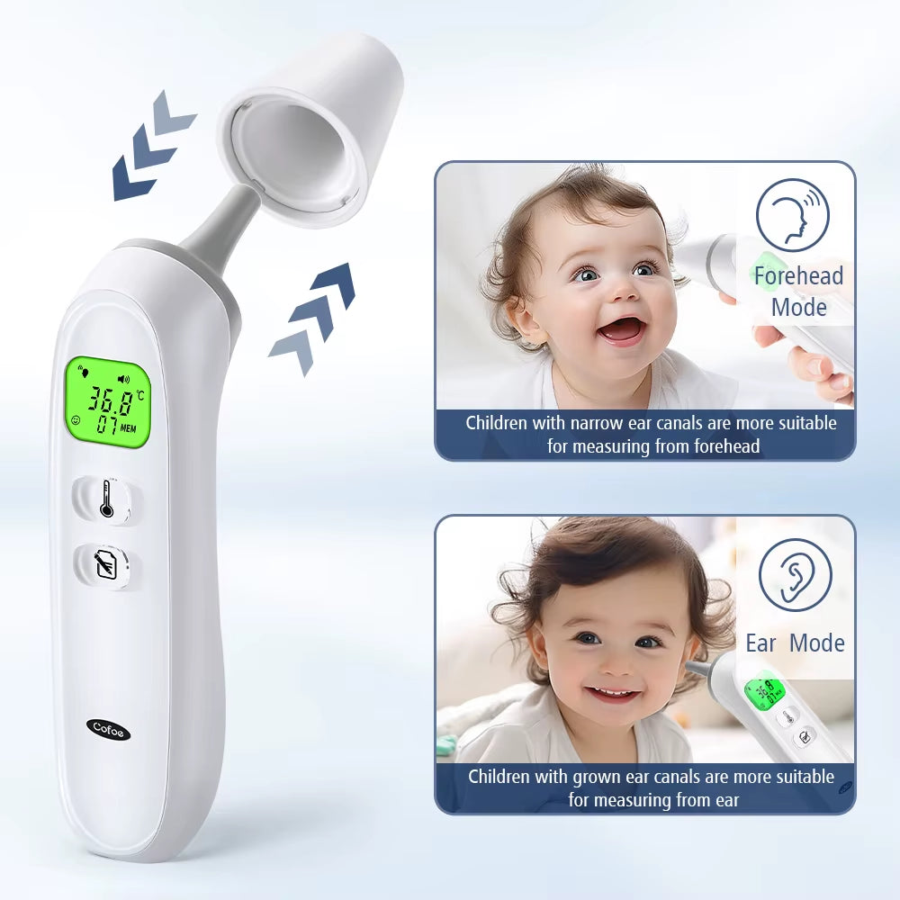 Infrared Fever Thermometer Medical Household Digital LCD Infant Adult Non-Contact Body Temperature Ear Thermometer