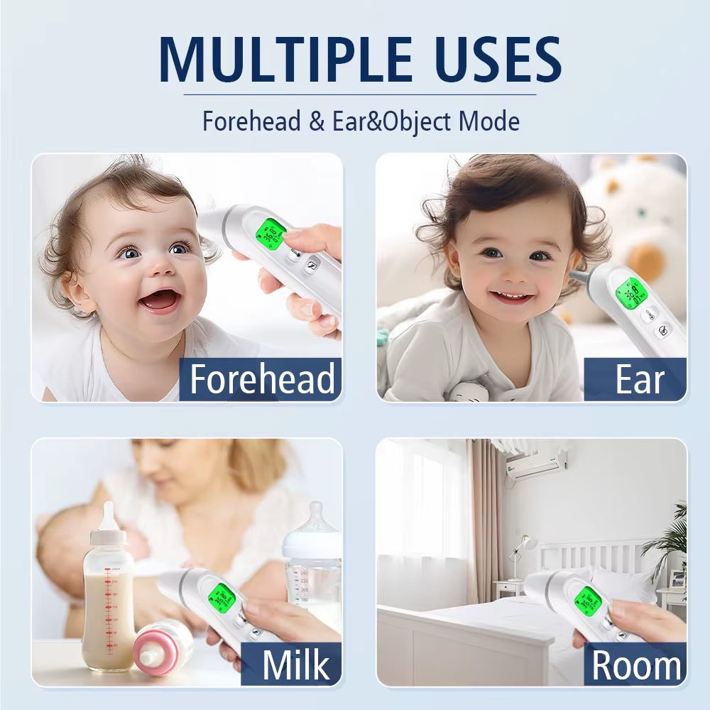 Infrared Fever Thermometer Medical Household Digital LCD Infant Adult Non-Contact Body Temperature Ear Thermometer