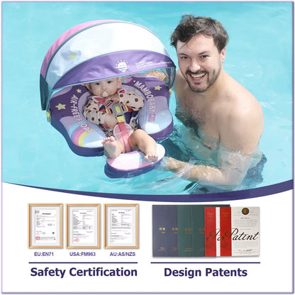 Float Safe Solid Core St-Unicorn B503-143-W-Z Comfort Always: Skin-Friendly Coat Baby Swimming Ring Toddler Pool Float