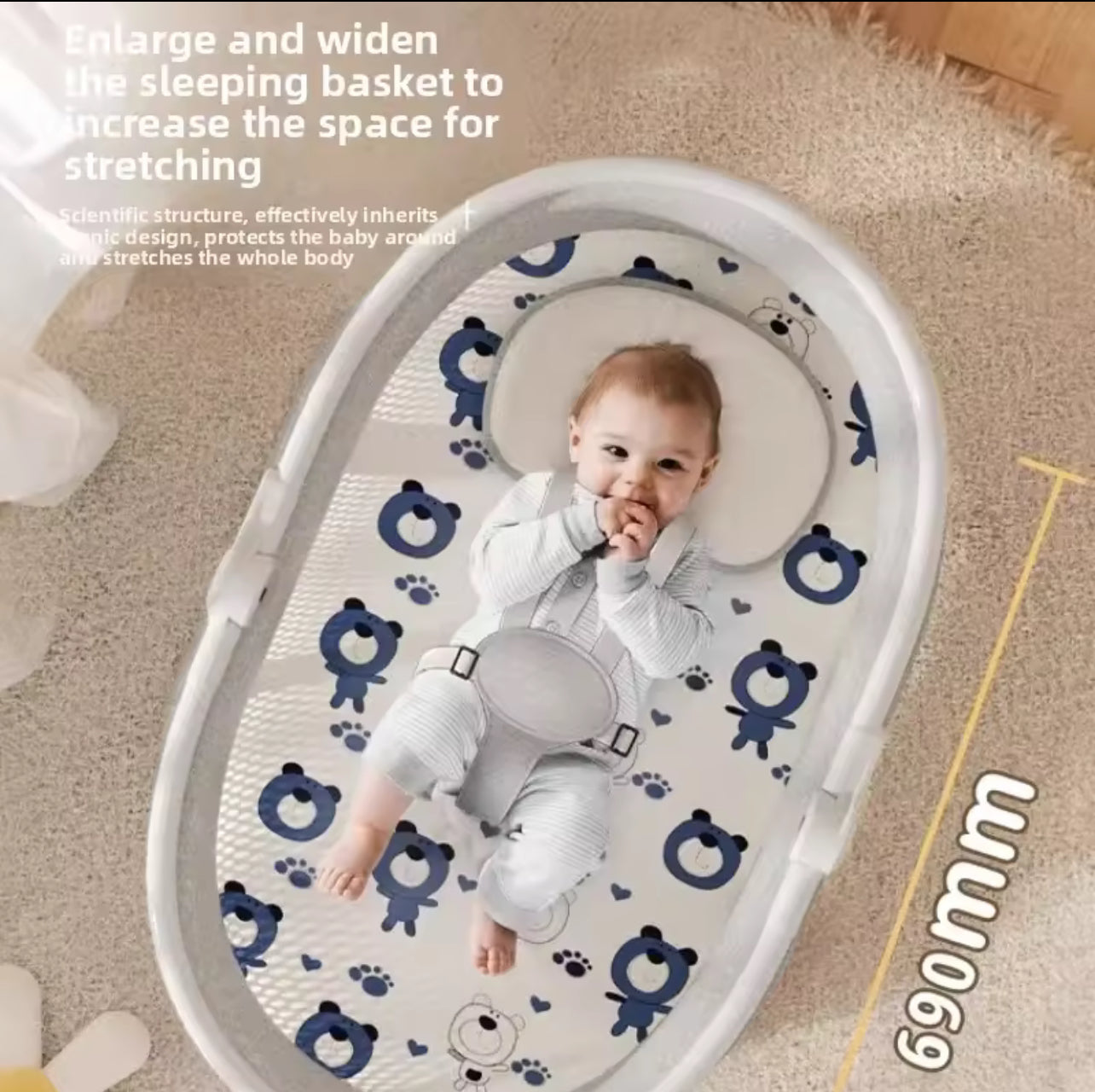 Electric Baby Swing with Bluetooth