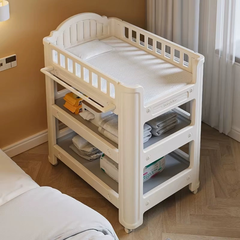 Portable Collapsible Diaper Changing Station Ergonomic Newborn Care Table Pediatrician Recommended Back-Saving Nursery Essential