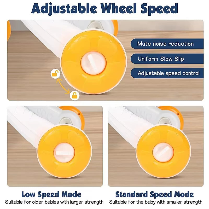 Musical Baby Walker with Artboard Toy Baby Activities Learning Walking Toys Wallkers for Baby Assisted Walking