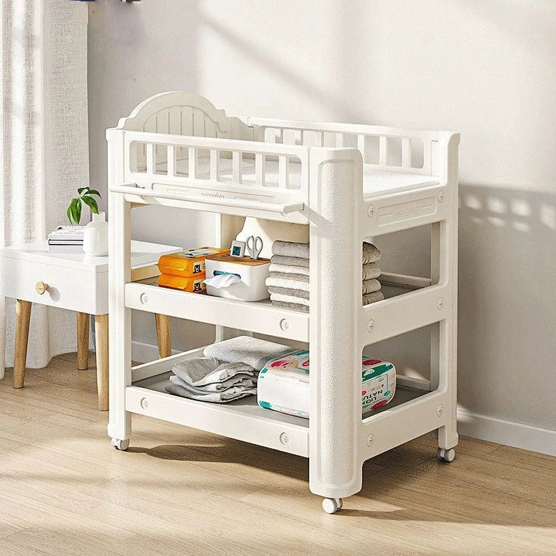 Portable Collapsible Diaper Changing Station Ergonomic Newborn Care Table Pediatrician Recommended Back-Saving Nursery Essential