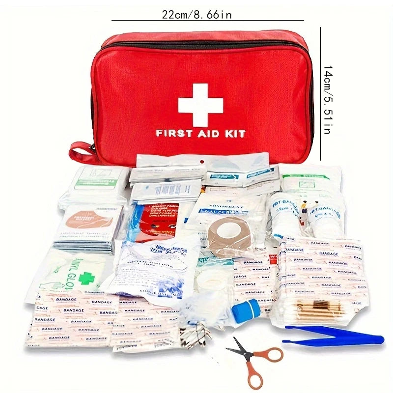 Multi-Purpose Small/Large First Aid Kit: Portable First Aid Kit for Outdoor Hunting, Hiking, Camping, Including Emergency Suppli