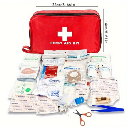 Multi-Purpose Small/Large First Aid Kit: Portable First Aid Kit for Outdoor Hunting, Hiking, Camping, Including Emergency Suppli