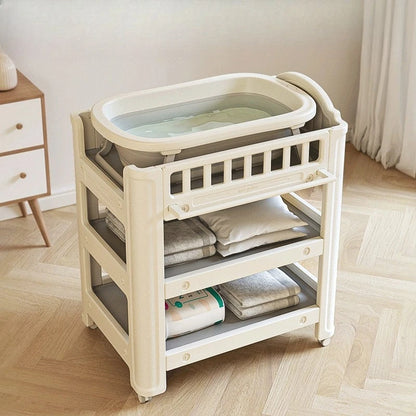 Portable Collapsible Diaper Changing Station Ergonomic Newborn Care Table Pediatrician Recommended Back-Saving Nursery Essential