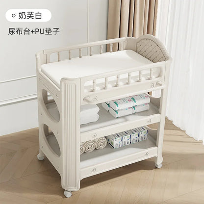 Portable Collapsible Diaper Changing Station Ergonomic Newborn Care Table Pediatrician Recommended Back-Saving Nursery Essential