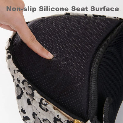 Baby Carrier Fashion Leopard Print Waist Stool Non-Slip Hip Seat Surface for 3-36Months Newborns & Toddlers