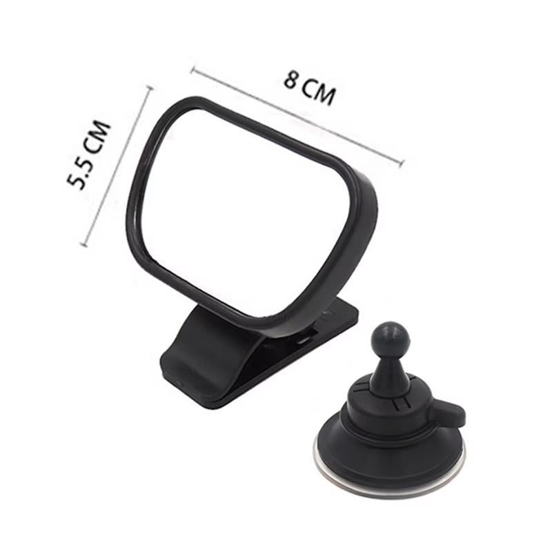 Car Back Seat View Baby Mirror 2 in 1 Mini Children Rear Convex Mirror Adjustable Auto Kids Monitor Car Accessories