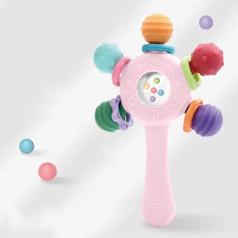 Baby Development Toys 0 6 12 Months Sensory Baby Teether Rattle Educational Baby Toys Soft Teething Toys Games for Babies 1 Year