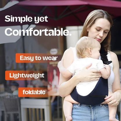 PANGDUBE 3-12 Months Baby Carrier Sling for Baby Carrying Bag Waist Stool Strap Easy Cross-Hug Baby Wrap Carrier