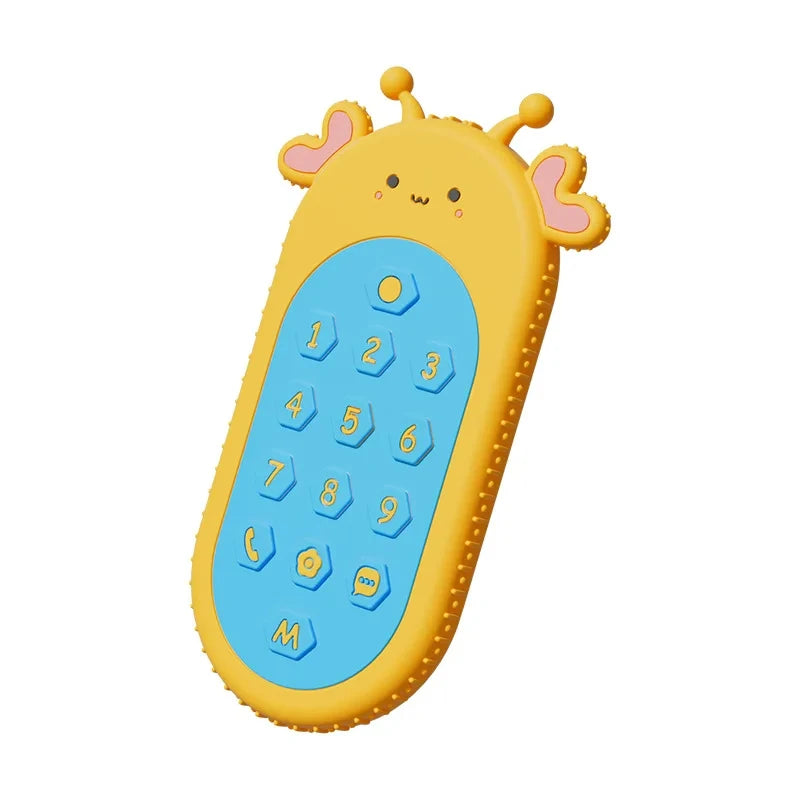 Baby Teething Toys Silicone Chew Teether Teethers for Babies Development Baby Rattle Newborn Infant Sensory Baby Toys 0-3-6-12 M