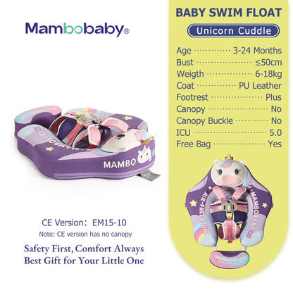 Float Safe Solid Core St-Unicorn B503-143-W-Z Comfort Always: Skin-Friendly Coat Baby Swimming Ring Toddler Pool Float
