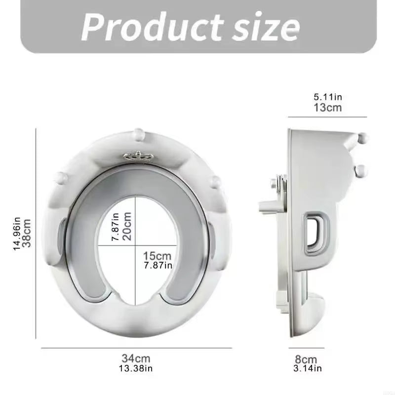 Portable Children'S Toilet Seat Baby Crown Toilet Seat Toddler Auxiliary Toilet Seat Cushion Urinal Toilet Training Seat Cover