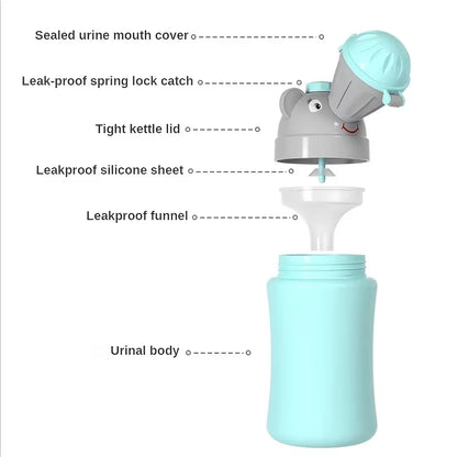 Portable Baby Hygiene Toilet Urinal Boys Girls Pot Outdoor Car Travel Anti-Leakage Potty Kids Convenient Toilet Training Potty