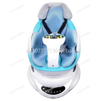 New Intelligent Electric Baby Rocking Chair with Music Remote Control Baby Soothing Swing Indoor Ride on Car Toy