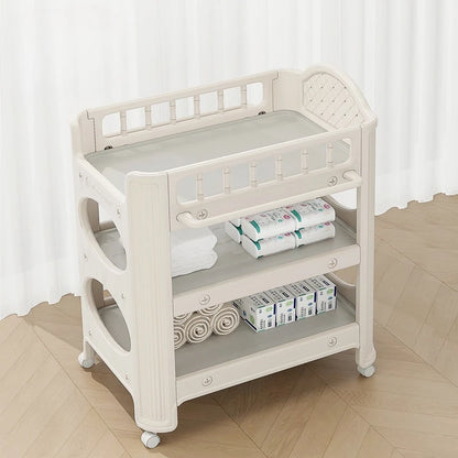 Portable Collapsible Diaper Changing Station Ergonomic Newborn Care Table Pediatrician Recommended Back-Saving Nursery Essential