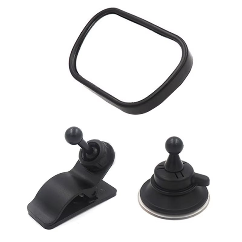 Car Back Seat View Baby Mirror 2 in 1 Mini Children Rear Convex Mirror Adjustable Auto Kids Monitor Car Accessories