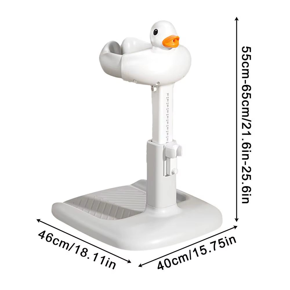 Baby Shower Stand Nursery Bath Stand Adjustable Height Standing Support Portable Shower Device for Kids Boys Girls Enhanced
